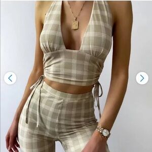 Tigermist Kutcher halter top cream